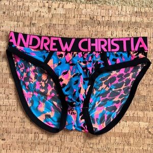Andrew Christian Pink Leopard Brief size XS